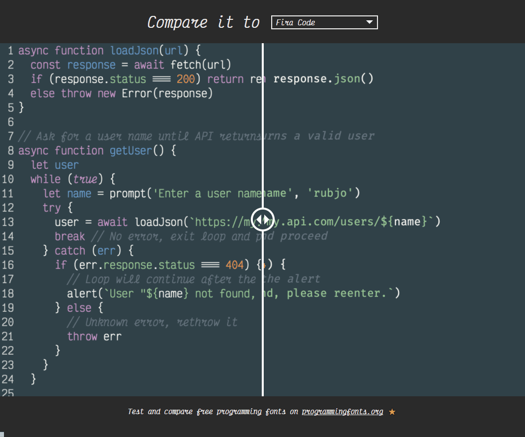 VictorMono TwentyTwenty Component Usage Demo.gif