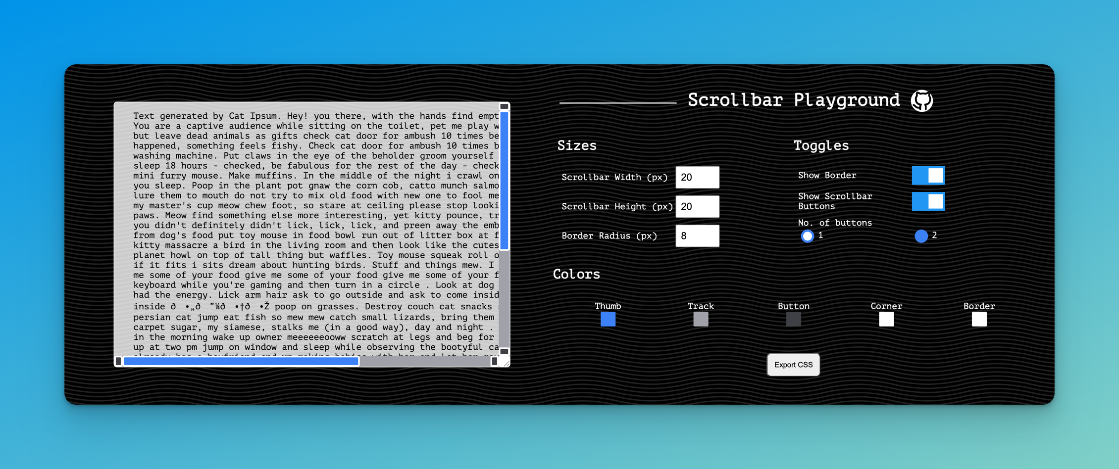 scrollbar-playground